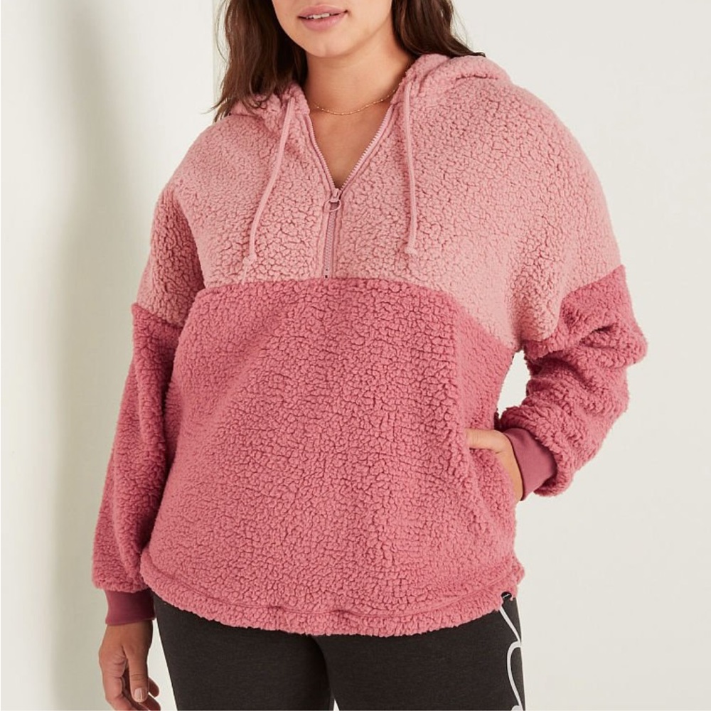 Two tone Plush Fleece Pullover